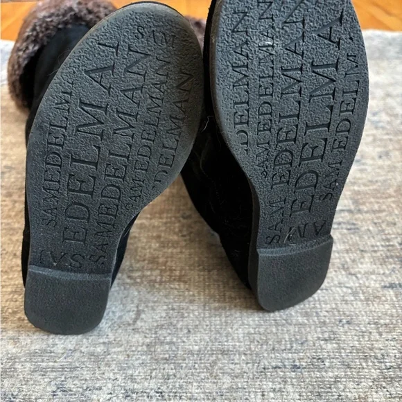 Sam Edelman Suede Orlando Black boots 6 1/2 and 7 - Picture 6 of 6